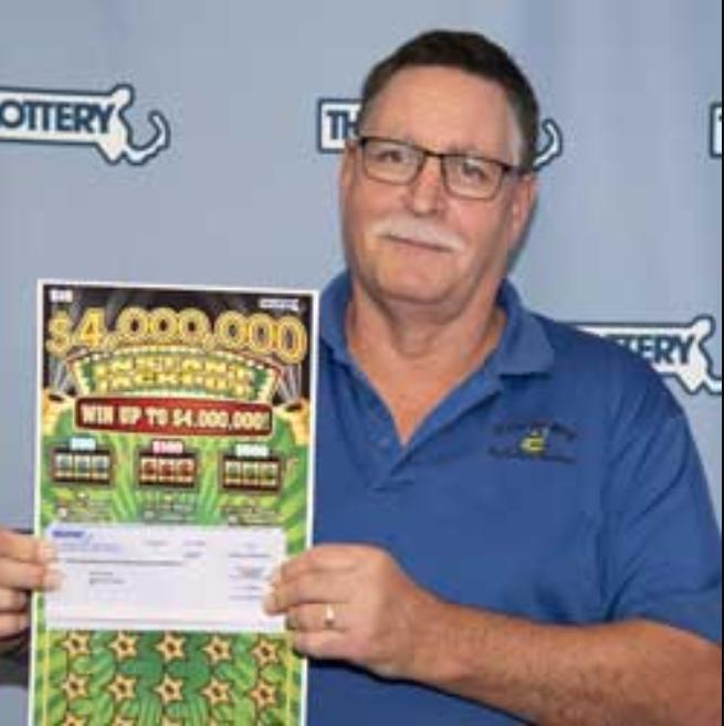 A Massachusetts man won two $1 million jackpots from scratch-off lottery tickets within 18 months of each other. Photo courtesy of the Massachusetts State Lottery.