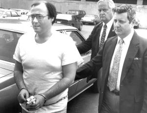 Dominic Taddeo during one of his arrests